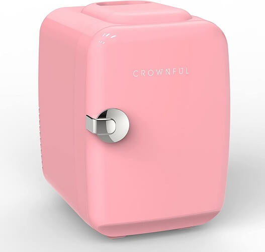 Crownful 4 Liter/6 Can Mini Fridge