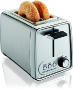 Hamilton Beach Modern Chrome 2 Slice Extra Wide Slot Toaster