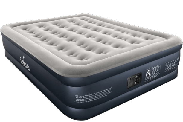 iDOO Queen Air Mattress with Built-in Pump, 18 Raised Comfort Inflatable Mattress