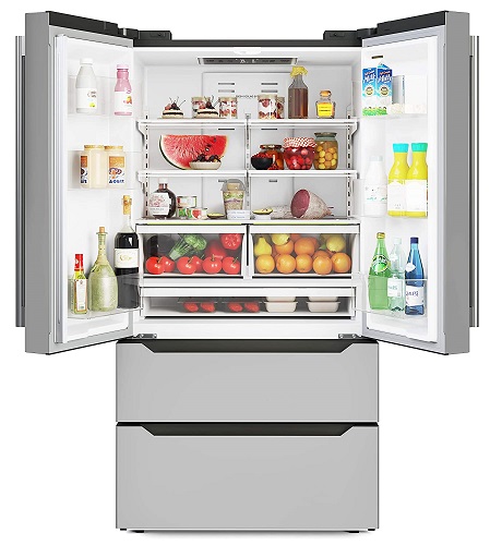 4. KoolMore RS-FR22 Counter Depth 22.5 Cu. Ft French Door Refrigerator