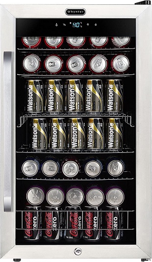 Whynter Freestanding Stainless Steel Beverage Refrigerator